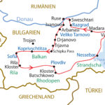 Karte Bulgarien Reise